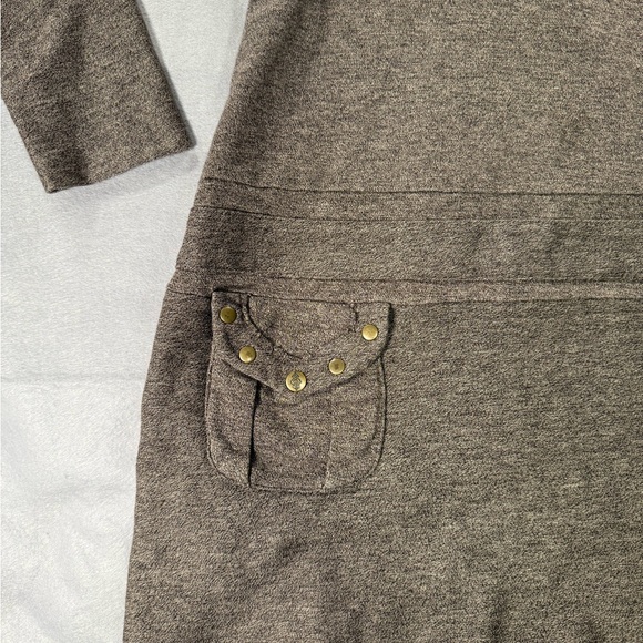 Nomad Taupe Cowl Neck Sweater Dress - Picture 2 of 5